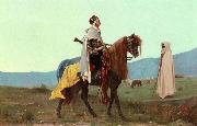 unknow artist An Arab Horseman oil painting reproduction